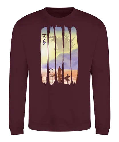 Japanese Kaiju - kaiju, japan, monster, art, kunst, nippon - Sweatshirt