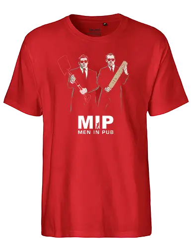 Men in Pub - mashup, film, comedy, shaun of the dd - Fairtrade T-Shirt