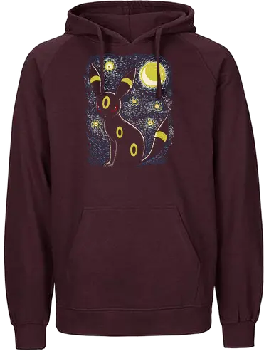 Moonlight Night - pocket, mon, gaming, mashup, starry night, art, kunst - Fairtrade Hoodie