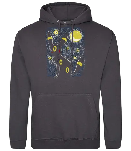 Moonlight Night - pocket, mon, gaming, mashup, starry night, art, kunst - Standard Hoodie