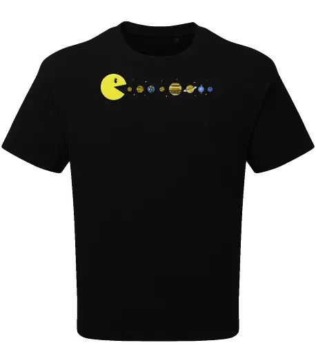 Pac-System - Retrogaming, sonnensystem, sonne, erde - Oversize T-Shirt