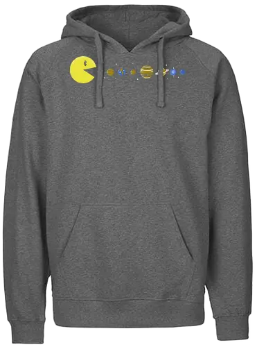 Pac-System - Retrogaming, sonnensystem, sonne, erde - Fairtrade Hoodie