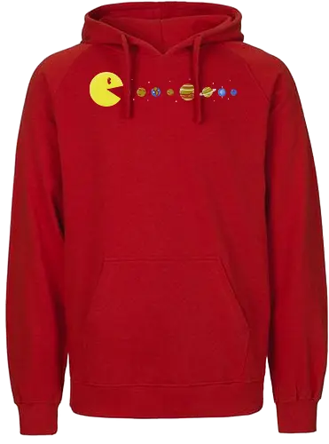 Pac-System - Retrogaming, sonnensystem, sonne, erde - Fairtrade Hoodie