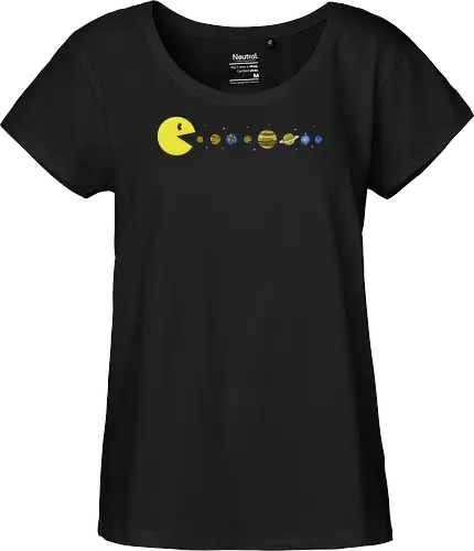 Pac-System - Retrogaming, sonnensystem, sonne, erde - Fairtrade Girl Shirt