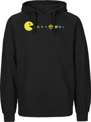 Pac-System - Retrogaming, sonnensystem, sonne, erde - Fairtrade Hoodie