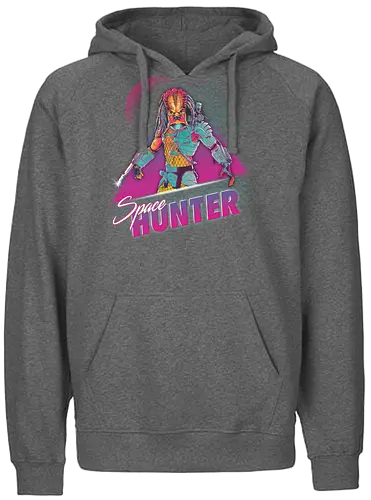 Space Hunter - space, hunter, predator, horror, alien, movie, 80s, weltraum, weltall, rad - Fairtrade Hoodie