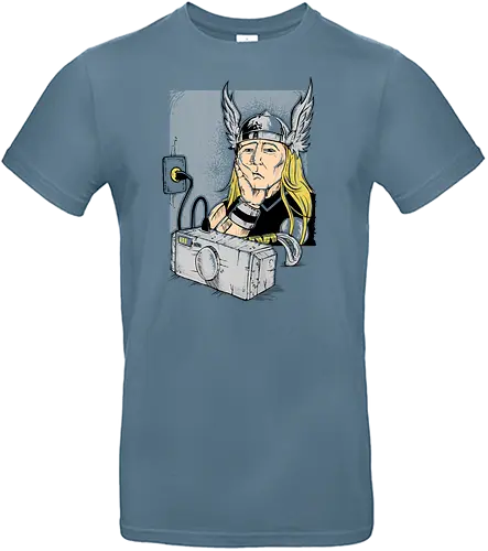 Low Battery - thor, hammer, batterie, energy, Electricity, thunder, god - Standard T-Shirt