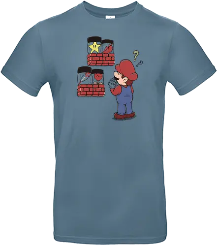 Hard Choice - mario, Item, Choice, power up, jump'n'run - Standard T-Shirt