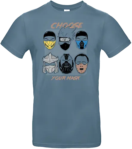 Choose your Mask - maske, anime, film, Famous, Character, editor - Standard T-Shirt