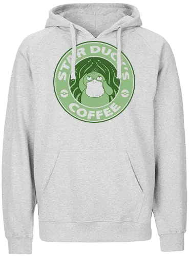Star Ducks - kaffee, coffee, pocket, monster, duck, ente - Fairtrade Hoodie