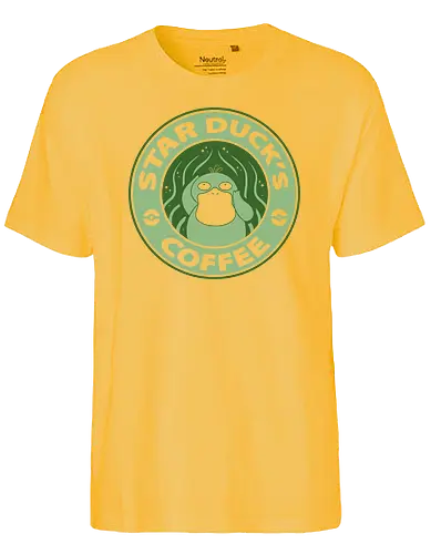 Star Ducks - kaffee, coffee, pocket, monster, duck, ente - Fairtrade T-Shirt