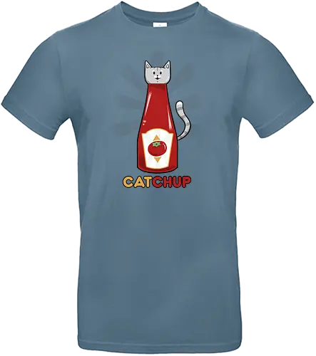 CATchup - ketchup, cat, katze, Tomato, Tomate, vegetable - Standard T-Shirt