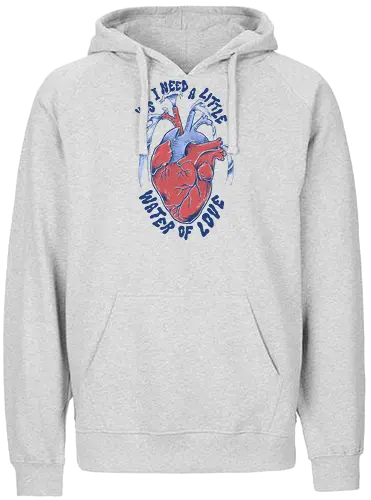Water of Love - music, water, rock, hrt, anatomical hrt - Fairtrade Hoodie
