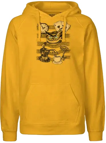 World of Alice - alice, wonderland, wunderland, literature, katze, grinsekatze, cheshire cat - Fairtrade Hoodie