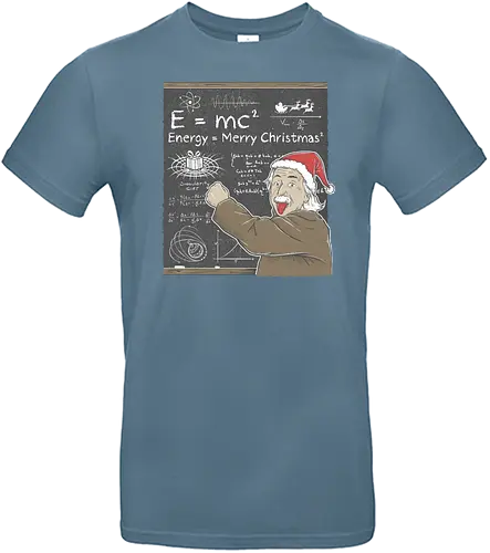 E = Merry Christmas² - Einstein, christmas, weihnachten, e=mc², geschenk, present - Standard T-Shirt