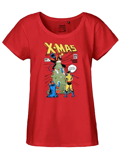 X-MAS - christmas, weihnachten, comic, cover - Fairtrade Girl Shirt