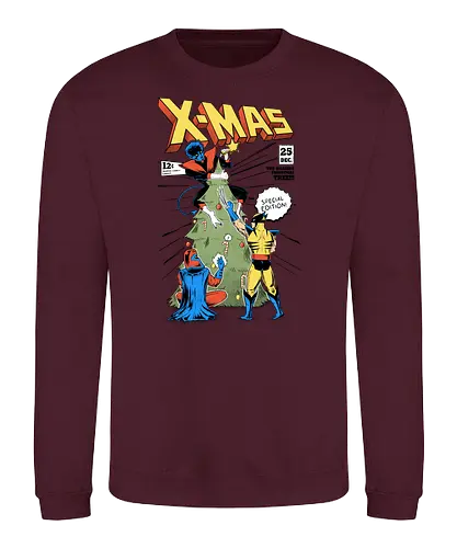 X-MAS - christmas, weihnachten, comic, cover - Sweatshirt