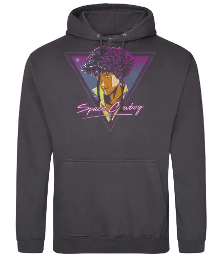 Cowboy in retro - space cowboy, cowboy, bebop, bounty hunter, anime - Standard Hoodie