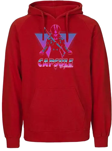 Capsule Corp - 80s, neon, dragon, ball, anime, manga - Fairtrade Hoodie