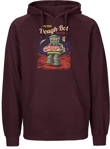 Dough Bot - robot, teig, essen, scifi, science fiction, monster - Fairtrade Hoodie