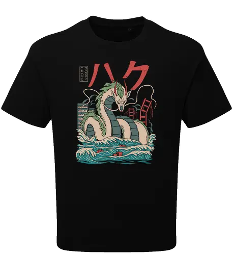 Dragon Kaiju - mashup, monster, kaiju, anime, manga, spirit, dragon, drache - Oversize T-Shirt