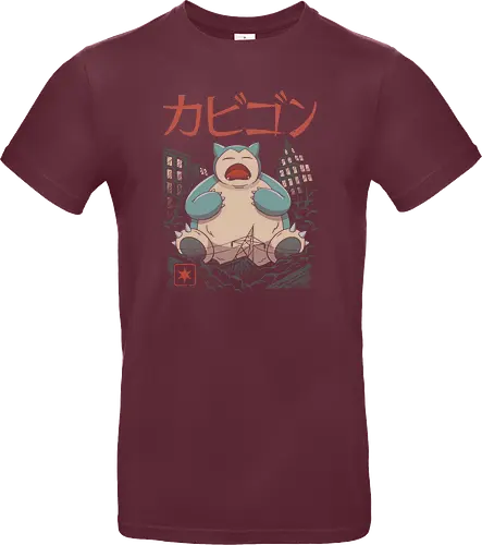 Sleeping Kaiju - kaiju, monster, mashup, relax, anime, manga, gaming, pocket, retro, classic, Kaiju - Standard T-Shirt
