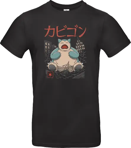 Sleeping Kaiju - kaiju, monster, mashup, relax, anime, manga, gaming, pocket, retro, classic, Kaiju - Standard T-Shirt