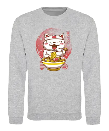 Neko Ramen - neko, ramen, japan, nippon, katze, cat, Japanese - Sweatshirt