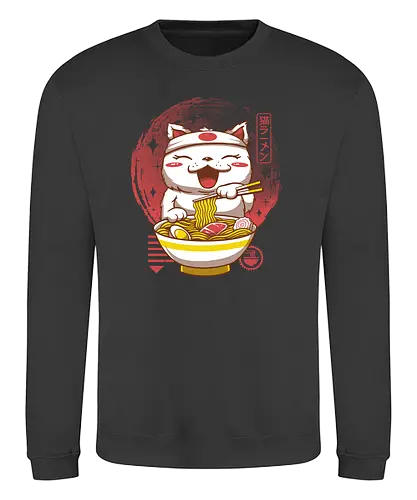 Neko Ramen - neko, ramen, japan, nippon, katze, cat, Japanese - Sweatshirt