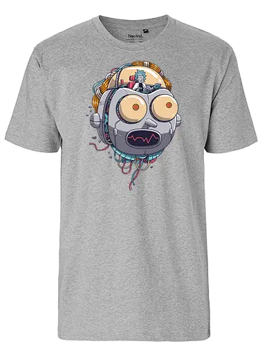 X-Machina - rick, morty, robot, adult, cartoon, trickfilm, hd - Fairtrade T-Shirt