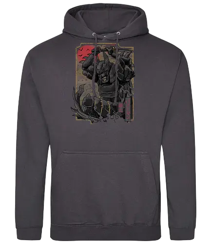 Dark Samurai Knight - samurai, japan, tradition, bat, Japanese - Standard Hoodie