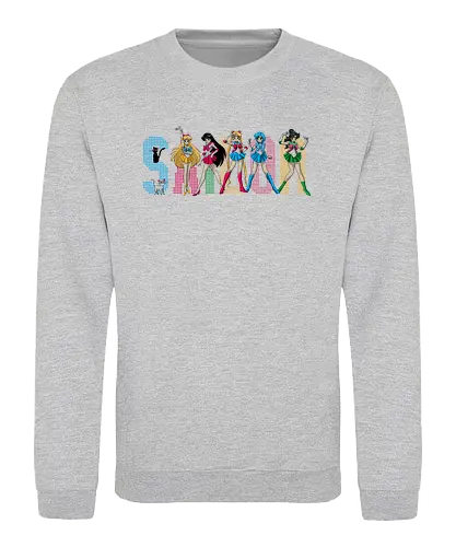 Sailor Spice Girls - sailor, moon, sailor spice, spice girls, 90s, pop, musik, music, sailor mars, sailor venus, sailor merkur, sailor mercury, sailor jupiter, anime, manga, mashup - Sweatshirt