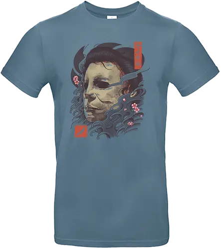 Oni Slasher Mask - oni, yokai, troll, mask, maske, halloween, michael myers, horror, movie, classic - Standard T-Shirt