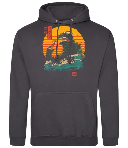 King of Sushi - kaiju, suhsi, japan, nippon, art, hokusai - Standard Hoodie