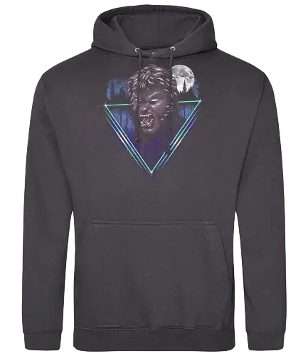 Rad Wolfman - wolfman, werewolf, horror, monster, moon, full moon, vollmond, rad - Standard Hoodie