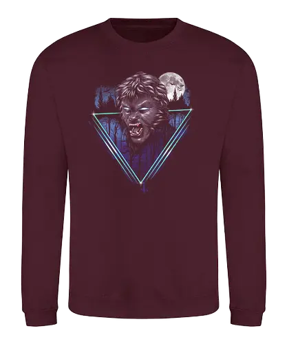 Rad Wolfman - wolfman, werewolf, horror, monster, moon, full moon, vollmond, rad - Sweatshirt