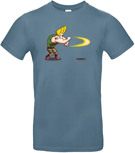 Hedgehog Bravo! - mashup, guile, gaming, classic gaming, johnny bravo, serie, tv, cartoon, bt em up, Bt em up - Standard T-Shirt