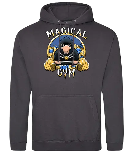 Magical Gym - fantastic, monster, gold, platypus, schnabeltier, maulwurf, mole, fantasy, gym, beast, steal - Standard Hoodie