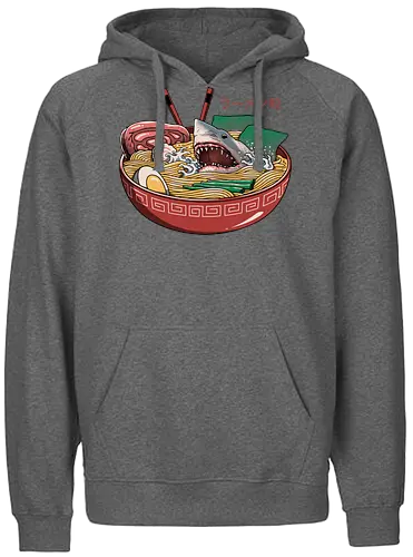 Ramen Shark - hai, ramen - Fairtrade Hoodie
