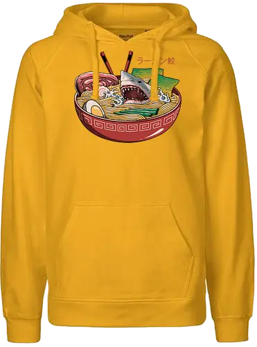 Ramen Shark - hai, ramen - Fairtrade Hoodie