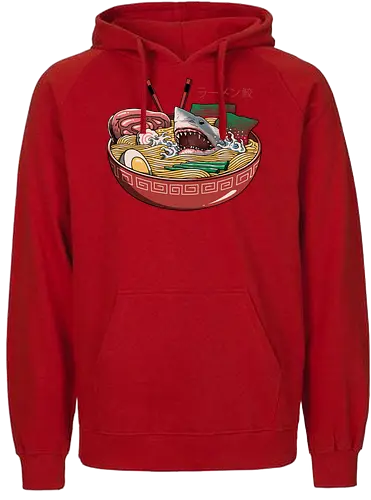 Ramen Shark - hai, ramen - Fairtrade Hoodie