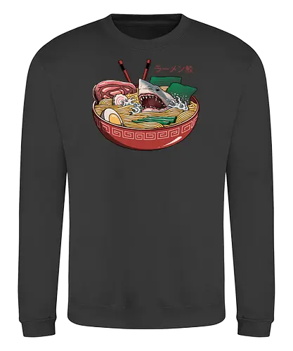 Ramen Shark - hai, ramen - Sweatshirt