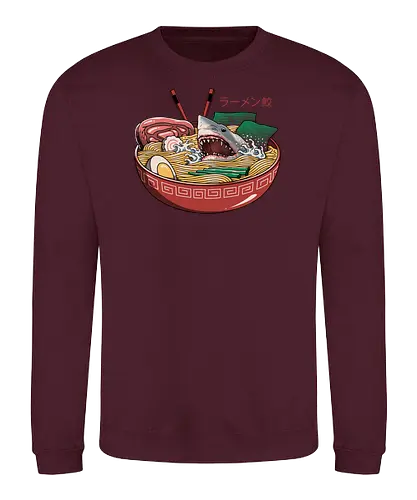 Ramen Shark - hai, ramen - Sweatshirt