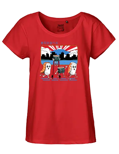 Tokyo Sushi Run - tokyo, japan, sushi, nigiri, maki - Fairtrade Girl Shirt