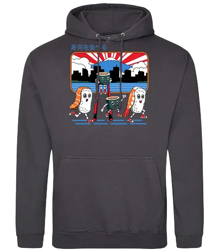 Tokyo Sushi Run - tokyo, japan, sushi, nigiri, maki - Standard Hoodie