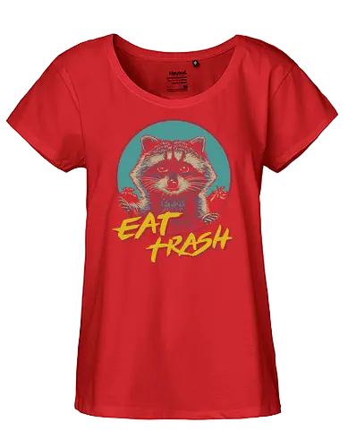 t Trash - raccoon, coon, waschbär, trash, müll - Fairtrade Girl Shirt
