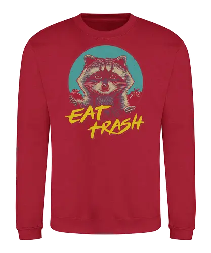 t Trash - raccoon, coon, waschbär, trash, müll - Sweatshirt