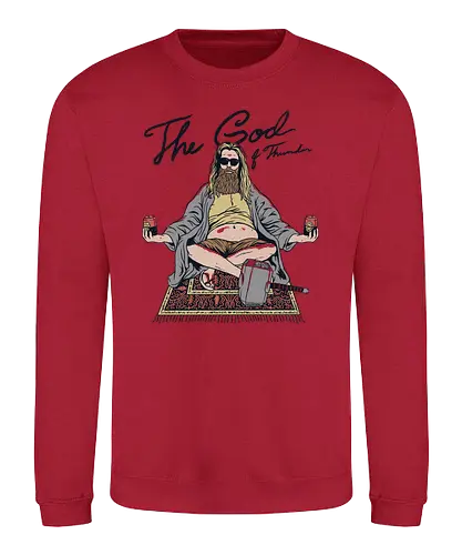 Thor Lebowski - comic, film, god of thunder, thor, movie, fun, mashup, big, mjölnir - Sweatshirt