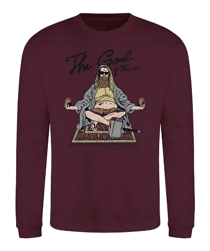 Thor Lebowski - comic, film, god of thunder, thor, movie, fun, mashup, big, mjölnir - Sweatshirt