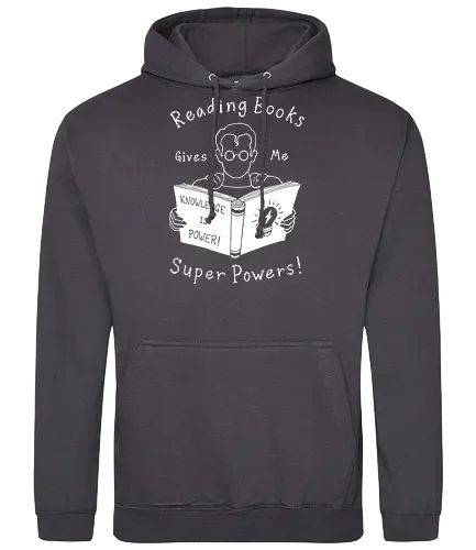 Books give me super powers! - buch, lesen, superpowers, superkräfte, superheld, rding - Standard Hoodie